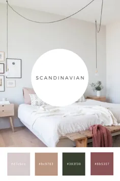 پالت رنگ اسکاندیناوی - الهام بخش اتاق خواب