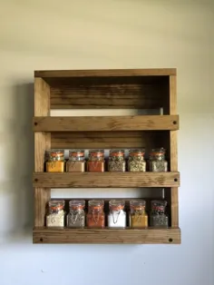 Spice Rack قفسه های ادویه ای دیواری قفسه های ادویه ای آشپزخانه |  اتسی