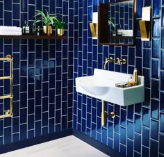 50 ایده برتر حمام آبی - طراحی داخلی مضمون نیروی دریایی