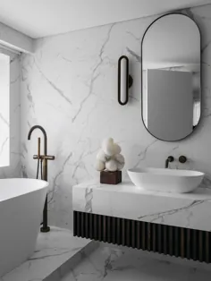 حمام |  حمام اقامت Vaucluse توسط Nina Maya Interiors |  Est Living |  داخلی ، معماری ، طراحان و محصولات