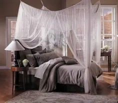 33 erstaunliche weiße Himmelbett Designs for Ihr Schlafzimmer