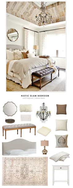اتاق مجدد |  Rustic Glam Bedroom for Less- کپی برداری