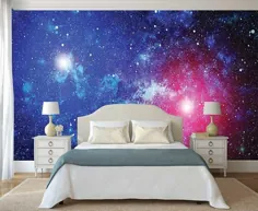کاغذ دیواری فضایی Galaxy Wall Mural Planet Wall |  اتسی