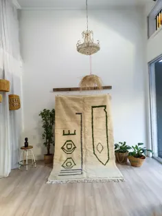 فرش مراکشی ، فرش دستباف ، فرش پشمی ، tapis berber beni ourain tapis ، فرش پرنعمت