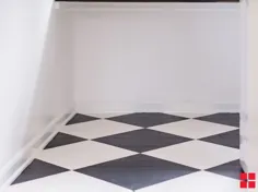 کف اتاق لباسشویی مشمع کف اتاق نقاشی شده DIY