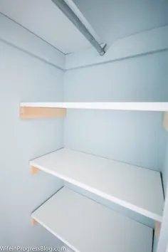 ساده ترین قفسه های کمد DIY |  جنا کیت در خانه
