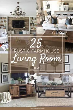 25 ایده دکوراسیون اتاق نشیمن Rustic برای خانه شما - FarmiHomie.com