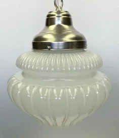 سفارشی دهه 1920 ویکتوریا 14.5 اینچ. گلوت گلوب شیشه شیر |  اتسی
