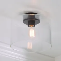 چراغ سقفی شیشه ای ساده