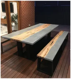 میز ناهار خوری چوبی و مشکی