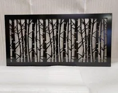 صفحه حریم فلزی صفحه تزئینی پنل باغ در فضای باز هنر نرده - درخت Wispy