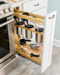 13 ایده طراحی آشپزخانه کوچک و نکات مربوط به سازمان |  فضای ذخیره سازی اضافی