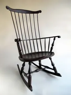 صندلی گهواره ای Sawyer Made Windsor |  صنایع دستی در ورمونت