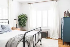 ایده های اتاق خواب آبی و سفید برای تابستان - Maison de Pax