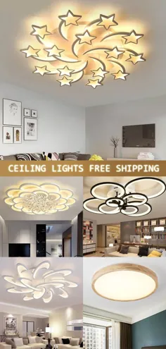 چراغ های سقفی LED کریستال مدرن برای چراغ سقفی دکو منزل اتاق خواب اتاق نشیمن