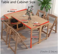 تاشو طرح جدید 2020 و میز ناهار خوری چند منظوره قابل ارتقا با کابینت طراحی ذخیره سازی مخفی