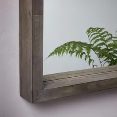 آینه دیواری چوبی مدرن اصلاح شده Emmerson®