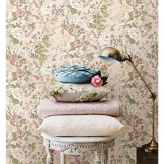 کاغذ دیواری رول قابل برداشتن کاغذ گل Ainsley Pink Boho Floral (پوشش 56.4 متر مربع) - 1014-001850 - The Home Depot