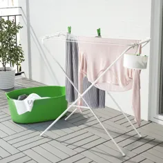JÄLL قفسه خشک کن ، داخلی / خارجی ، سفید - IKEA