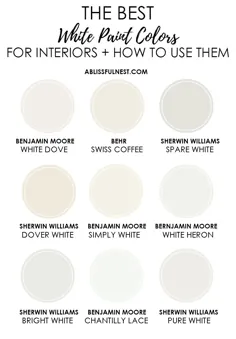 بهترین رنگ های سفید رنگ برای فضای داخلی + نحوه تزئین با رنگ سفید