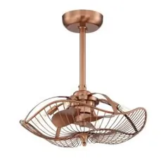 مجموعه تزئینات خانگی Boswell Quarter Indoor / Outdoor 21.5 in Vintage Brass Dual Mount Fan Fan with Light Light and Remote Control-7982HDCVB - The Home Depot