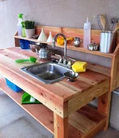 10 Fun Ideen für Outdoor-Küche für Kinder - فضای باز DIY