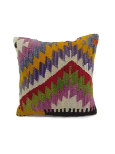 روکش بالش گلیم ترکی 16x16 Boho Decor Pillow |  اتسی