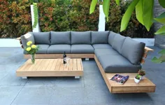 Bildergebnis für Garden Lounge Set aus Teakholz #bildgebnis #gardenfurniture ...، #aus #Bild ...