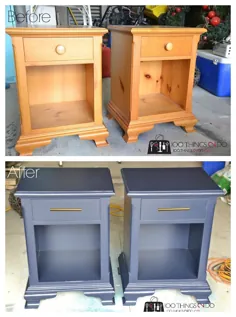 Nightstand Makeover - Hale Navy |  100 کار 2 انجام دهید