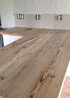 پیشخوان چوبی ساخته شده توسط DIY
