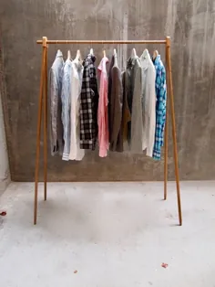 خطوط تمیز - قفسه لباس ، پایه لباس مدرن ، پایه حداقل لباس ، Kleiderständer ،