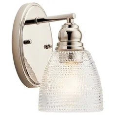 Kichler Karmarie جلا نیکل وان نور دیوار Sconce 44148pn |  بلاکور