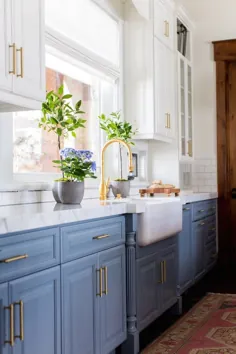 رنگهای رنگ کابینت آبی: تغییر شکل دهنده آشپزخانه ما