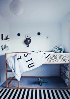 نکته Kinderkamer: تختخواب دلال محبت Ikea KURA با برچسب های deze!  |  بانوی لیموناد