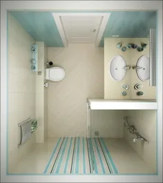 17 عکس ایده ای برای حمام کوچک