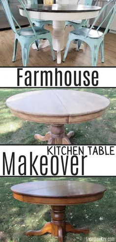 با این آموزش DIY Makeover میز خود را به یک میز خانه مزرعه تبدیل کنید