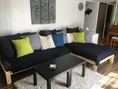 ما دو قاب تخت خواب ارزان IKEA را به یک مبل مقطعی تبدیل کردیم