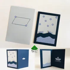 کارت پستال اوریگامی(مجموعه دریا)