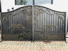 دروازه اختصاصی آهن فرفورژه با درب ورودی