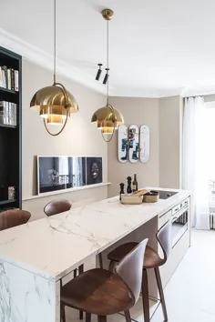 apartment آپارتمان شیک و مدرن با فضای داخلی متضاد در پاریس〛 ◾ عکس ◾ ایده ها طراحی