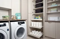 راه حل های سازماندهی و ذخیره سازی اتاق لباسشویی