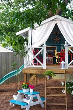 19 DIY حیاط خانه فضای بازی بچه ها را دوست دارم!
