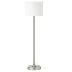 MILLERYR چراغ طبقه با لامپ LED ، سفید ، نیکل اندود شده - IKEA