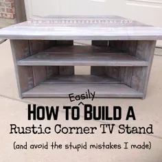 چگونه می توان به راحتی یک پایه تلویزیون Rustic Corner ساخت و چگونه موم آهک خانگی را برای اتمام RH تهیه کنیم