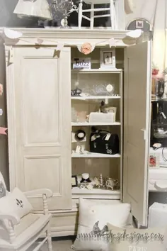 Giddy Over My Twist on a Chalk Paint Armoire