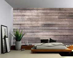 تصویر زمینه نقاشی دیواری تخته سفید چوب انبار سفید  اتسی