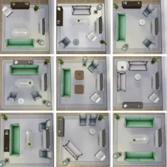فضاهای کوچک ، سبک بزرگ: چیدمان مبلمان در یک اتاق نشیمن 5x5 |  SimsVIP