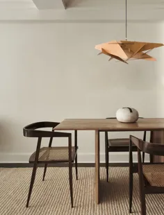 چراغ آویز آویز چوب میز ناهار خوری |  روشنایی لوستر صنعتی |  محصول روشنایی دست ساز