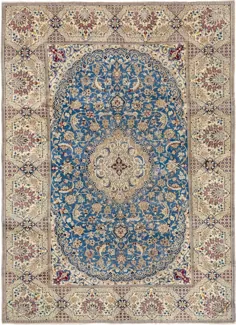 آبی 8 'x 11' 3 فرش نایین ایرانی