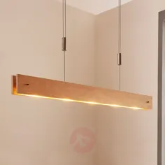 LED-Holz-Pendelleuchte Karinja mit Dimmer ، طبیعت